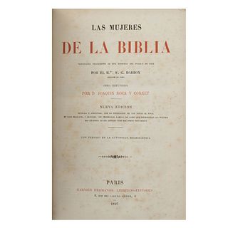 Roca y Cornet. Las Mujeres de la Biblia: Fragmentos de una Historia del Pueblo de Dios. París: Garnier Hermanos, 1897.