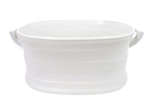 Carbone Porcelain Dual Handled Pot