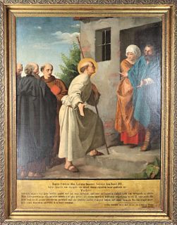 Old Master Religious Scene, Oil on Canvas