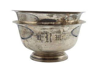 Pair of Sterling Footed Bowls, 47.3 OZT.