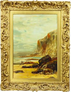 Coastal Scene, Oil on Canvas