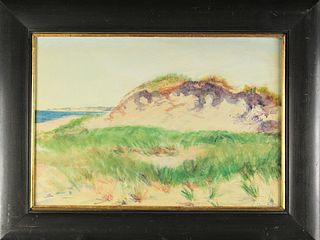 Signed Sand Dune Painting, Oil/Board