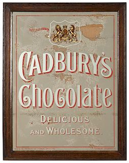 A Cadbury's chocolate advertising mirror