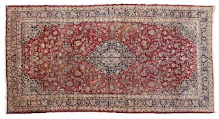 A large room-sized Persian rug