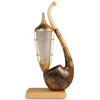 Aldo Tura Pipe Table Lamp
