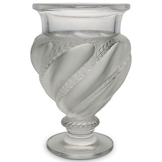 Lalique "Ermenonville" Crystal Vase