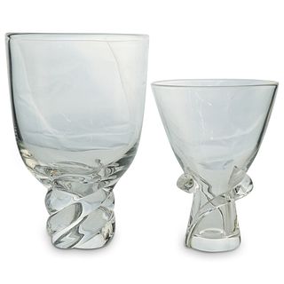 (2 Pc) Steuben Glass Vases
