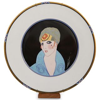 Erte " Yellow Turban" Porcelain Plate