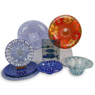 (11Pc) Higgins Art Glass Collection