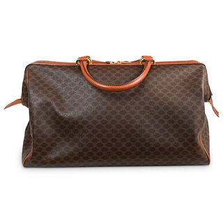 Celine Macadam Monogram Leather Handbag