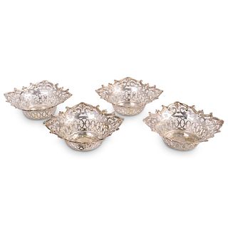 (4 Pc) Silverplate Reticulated Bowls