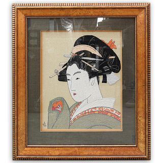 Japanese Portrait Embroidery