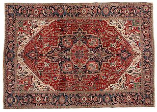 A large Heriz variety Persian rug