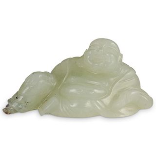 Chinese Green Jade Buddha Figure