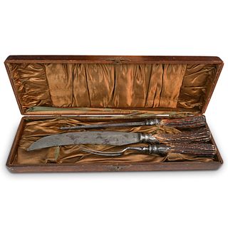 Victorian C. Lawrence & Co. Meat Carving Set