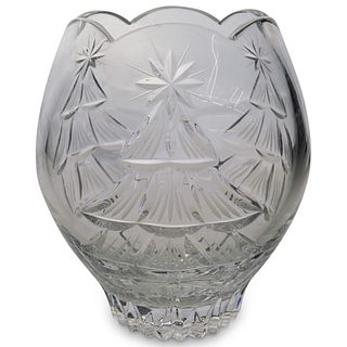 Rogaska Crystal Holiday Vase