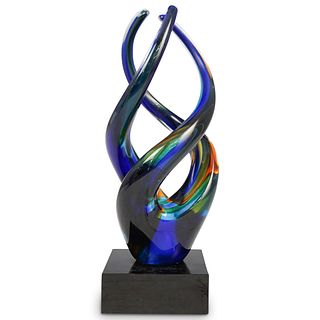 Art Glass Abstract Sculpture