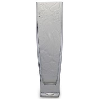 Lalique Style Figural Vase