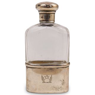 Sterling Silver & Glass Flask
