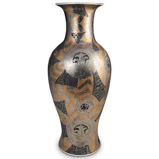 Silvered Porcelain Blank Chinese Vase