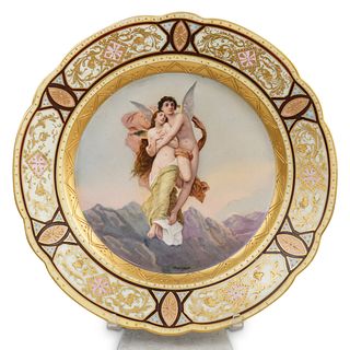 French Porcelain Cupid Plate