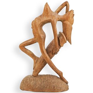African Carved Nude Sculpture