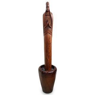 African Figural Wood Carved Statue