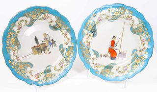 Pair of Late 20th C. Porcelain Plates