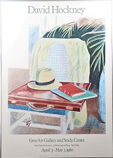David Hockney Grey Art Gallery Poster 1980