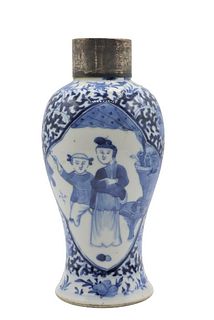 Blue and White Chinese Porcelain Vase