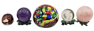 (5) Various Paperweights