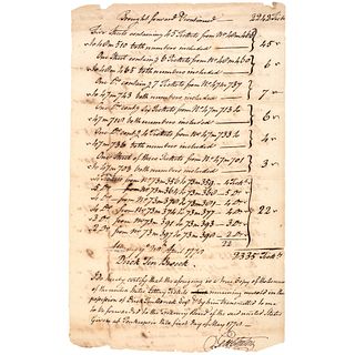 GEORGE CLINTON Governor NY Signed 1778 Revolutionary War Lottery Ticket Document