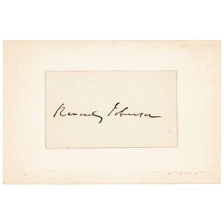REVERDY JOHNSON Autograph Lawyer for Mary Surratt at Lincoln Assassination trial