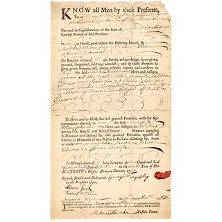 MATTHEW THORNTON, The LAST Declaration of Independence Signer, Signed Document
