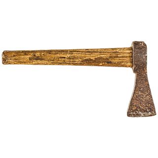 c. 1760-1800 Colonial French + Indian to Revolutionary War Use Iron Belt Axe