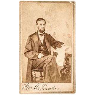 President Abraham Lincoln CDV by Gardner in Washington D.C. taken August 9, 1863