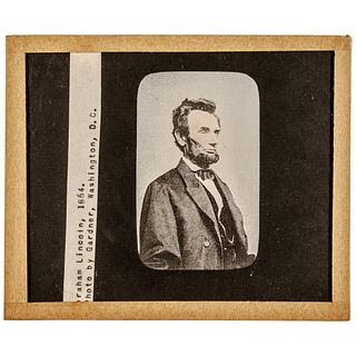 Civil War Period (ABRAHAM LINCOLN), Set of Five Color Magic Lantern Slides