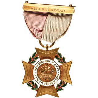 c 1870 Tiffany & Co., New England Society in the City of New York Medal, Awarded