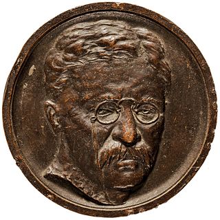 April 28, 1917 Dated Theodore Roosevelt Bronze Electrotype Plaque