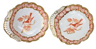 English 19th C Scalloped Dishes