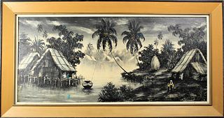 Vietnamese Monochrome Painting, K. Minh, O/B