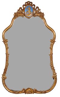 French Style Shaped Gilt Mirror