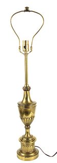 Vintage Brass Urn Form Lamp