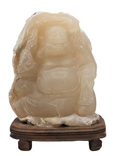 Chinese Shoushan Soapstone Buddha Carving