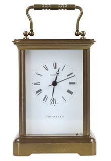French Carriage Clock, Signed Tiffany & Co.