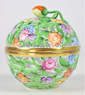 Hereny Hungary Porcelain Covered Container