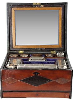 19th C English Fitted Travelling Box