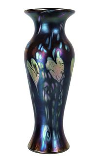 Lundberg Iridescent Heart Motif Vase