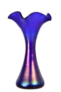 Loetz Flared Rim Glass Vase
