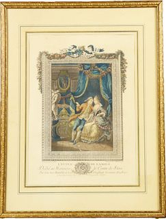 After Charles Brun,Colored Engraving Late 18th C